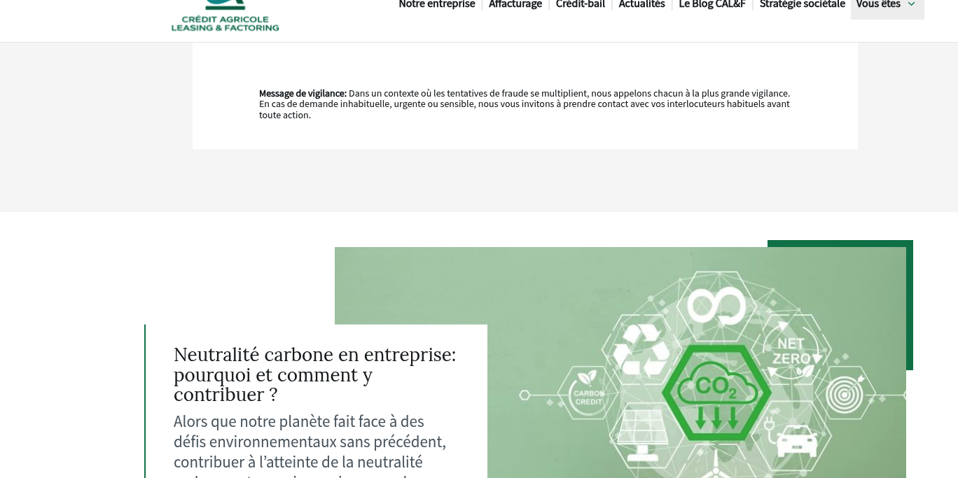 Aperçu Crédit Agricole Leasing & Factoring
